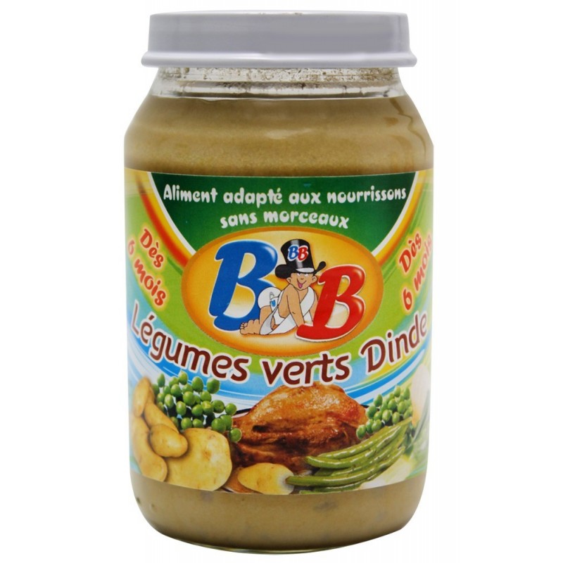 PETIT POT BEBE LEGUMES VERTS DINDE 200GR X24 KASHER LEPESSAH CACHER LEPESSAH