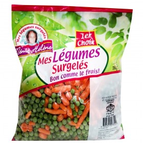 PETITS POIS + CAROTTES 1KG...