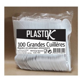 CUILLERES PLASTIQUE 100P...