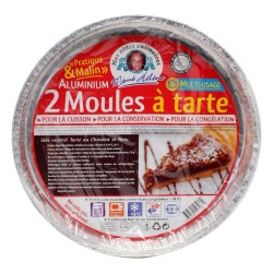 2 MOULES SPECIAL TARTE ALU...