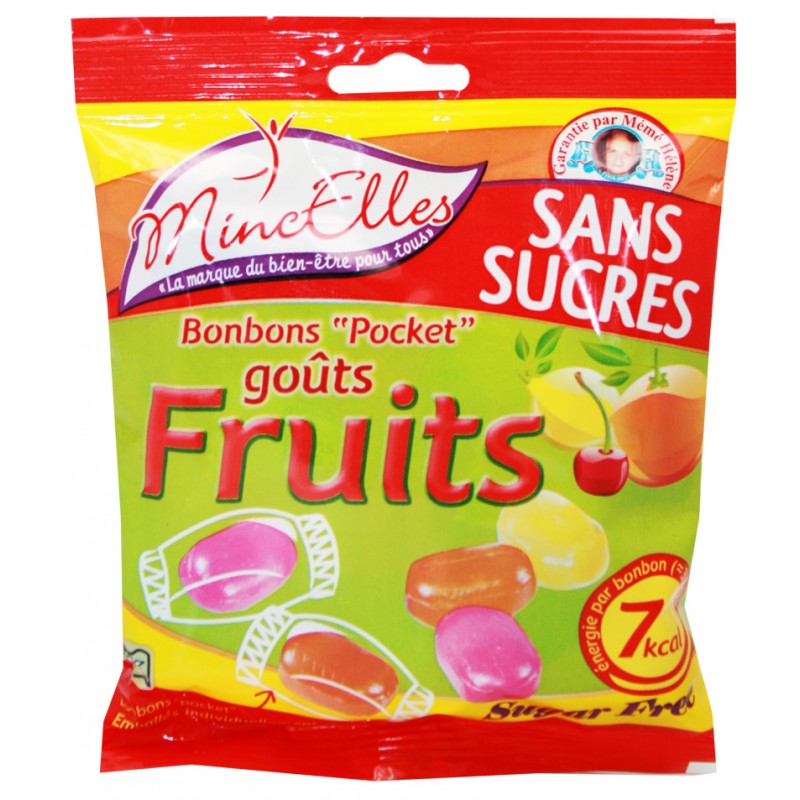 MINCELLES BONBON SANS SUCRE AUX FRUITS 100 G x20 KASHER CACHER